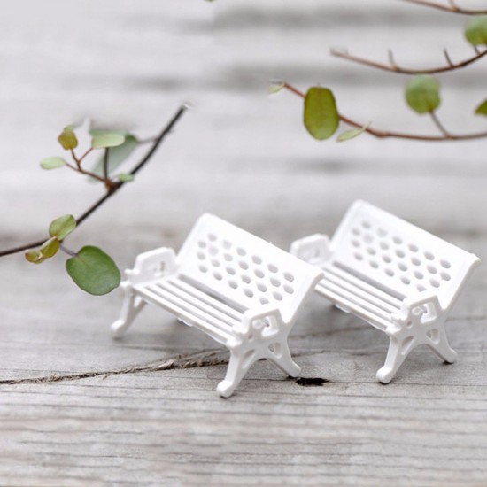 White Chair Doll House Miniatures 