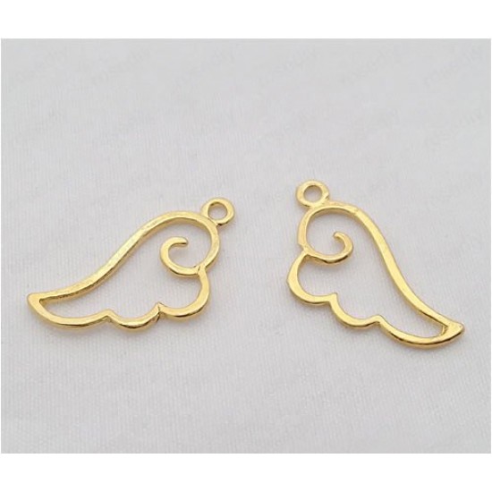 Alloy Wing Charms Thin Bezel