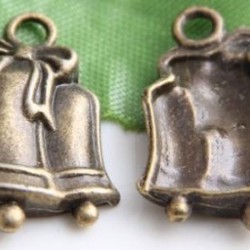 Bronze Plated Bell Charms
