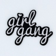 Girl Gang Embroidery Iron on patch
