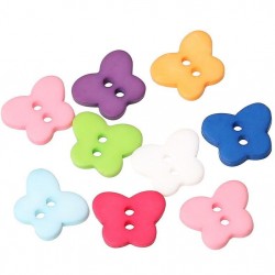 Butterfly Resin Buttons