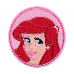 Princess Ariel Fabric Embroidered Iron/Sew On Patch