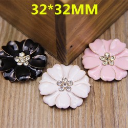 Gold Plated Rhinestone Flower DIY Rhinestone