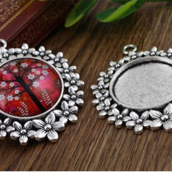 Flowers Style Cabochon Base