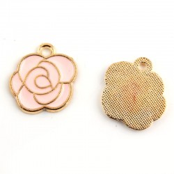 Pink Enamel Rose