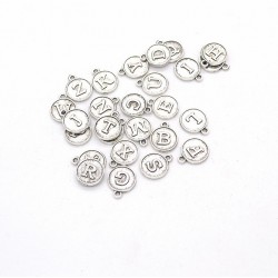 Vintage letter charms mix 26 alphabet