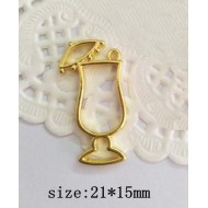 Cocktail glass bezel