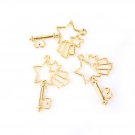 Gold Color Key Star