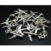 Silver Airplane charm