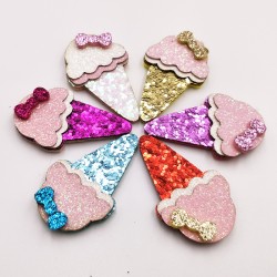 Shiny Ice Cream Padded Applique