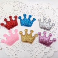 Glitter felt Crown patches