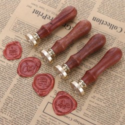 Retro Wood Classic Alphabet Initial Sealing Wax Seal Stamp Post Decorative