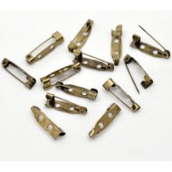 Bronze Tone Brooch Back Bar Pins Findings