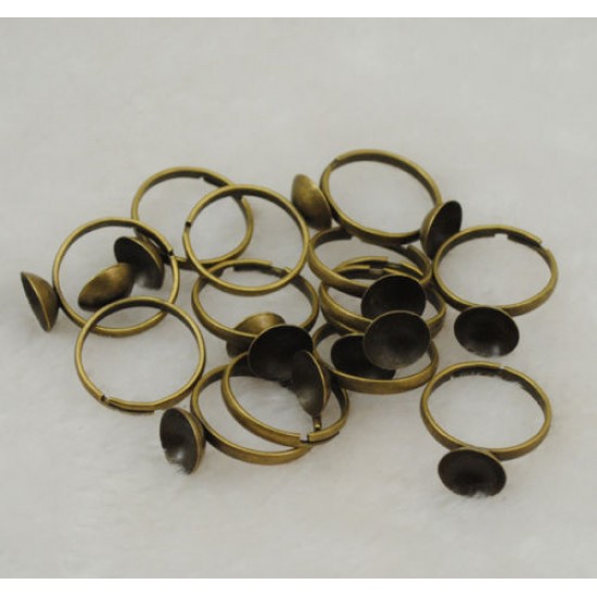 Bronze Plated Adjustable Spherical Ring Bases 