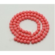 6mm rose red color Acrylic Beads