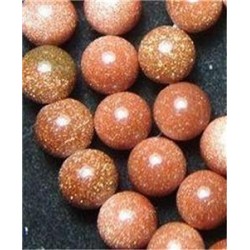 6mm Goldstone Round Gemstone beads