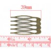 Bronze Tone Comb Shape Hair Clip