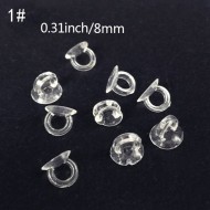 Clear bead caps