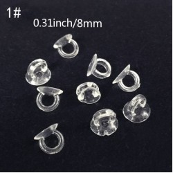 Clear bead caps