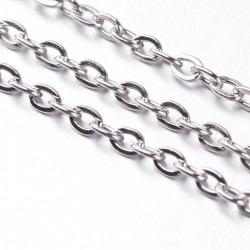 Rhodium Finish Chain