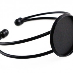 Black Plated Bangle Base Bracelet Blank 