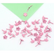 Pink Pastel Flower Brads 