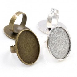 Antique Oval Adjustable Ring base