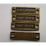 Bronze Believe Tag