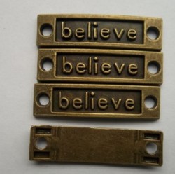 Bronze Believe Tag