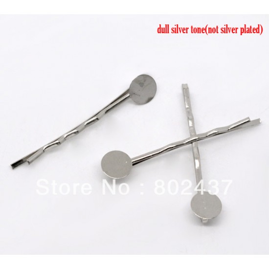 Silver padded headpins Silver padded headpins