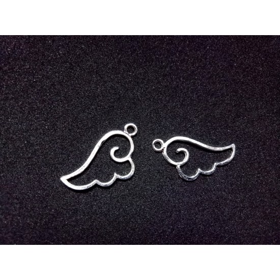 Alloy Wing Charms Thin Bezel