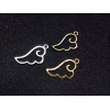 Alloy Wing Charms Thin Bezel
