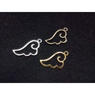 Alloy Wing Charms Thin Bezel