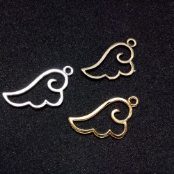 Alloy Wing Charms Thin Bezel