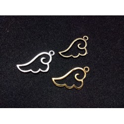 Alloy Wing Charms Thin Bezel