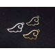 Alloy Wing Charms Thin Bezel