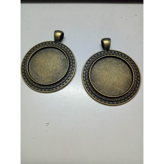 Antique Bronze Classical Style Cabochon Base 