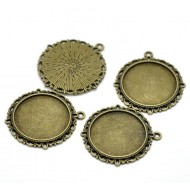 Round Cabochon Setting Pendants 