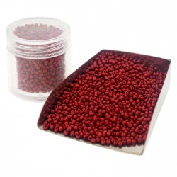 Opaque Brick Red seed bead
