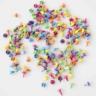  Mixed Colors Metal Brads