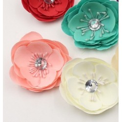 7cm Silk diamond Bowl flower