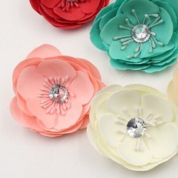 7cm Silk diamond Bowl flower