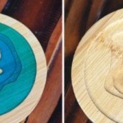 Round Wood Coaster 1