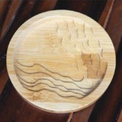 Round Wood Coaster 2