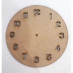 Clock Base with Number cutout